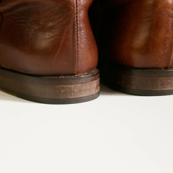 Vintage Leather Brown Black Riding Boots - Picture 8 of 8